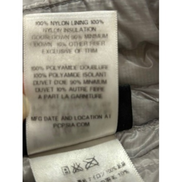 Patagonia Women's XS Lightweight Down Insulated Vest Gray Silver Full Zip Puffer - Picture 9 of 13